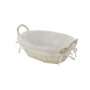 White filling basket. oval (bun basket)