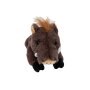 Cuddly toy wild boar Willi, brown, lying, 25 cm, cuddly toy