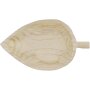 Bowl Wood in leaf shape from paulownia wood