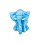 Olifant blauw b=45cm h=40cm met deken 80*100cm