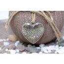 Tealight holder set with plate brown l=51cm