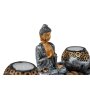 Buddha set with tea light holder, about 40 cm