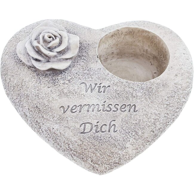 Grave decoration Heart 18 x 20 x 8 cm