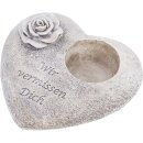 Grave decoration Heart 18 x 20 x 8 cm