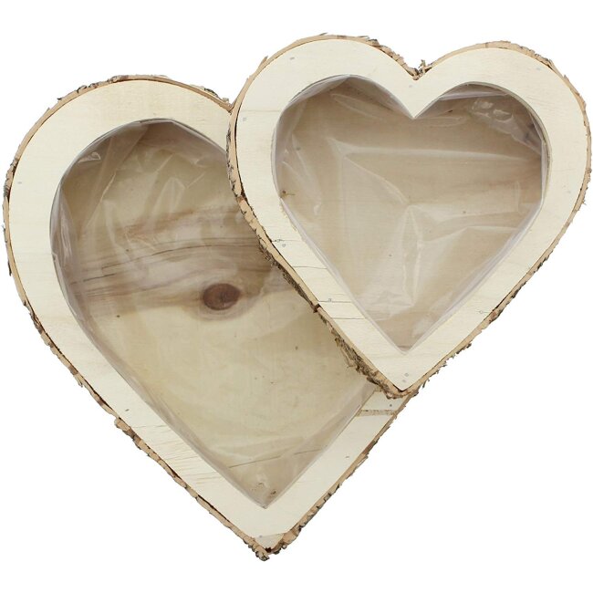 Plant heart Birch, set of 2