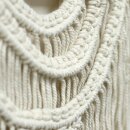 Macram&eacute; wall hanging, 3 waves, approx. 43 x 54 x 2 cm