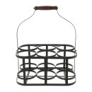 Panier à bouteilles métal, pour 6...