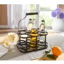 Bottle basket Metal, for 6 bottles 32 x 21 x 16 cm