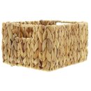 Füllkorb aus Wasserhyazinthe mit Griffen 22 x 19 x 13 cm