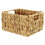 Füllkorb aus Wasserhyazinthe mit Griffen 22 x 19 x 13 cm