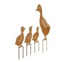 Garden plug Duck family, set of 4