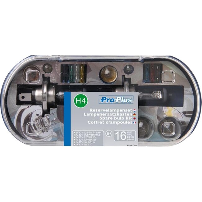 Lampenersatzkasten H4 16-teilig