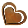 Decorative heart "rust look" 23 x 21 x 5 cm
