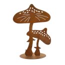 Metall-Pilz "Rost" 20 x 8 x 29 cm