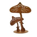 Metall-Pilz "Rost" 20 x 8 x 29 cm