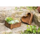 Planter "Rust heart" set of 2