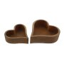 Planter "Rust heart" set of 2