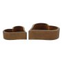Planter "Rust heart" set of 2