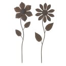 Fleur "Aspect rouille", set de 2, 44 cm