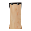 V&aelig;gmonteret fr&oslash;silo, foderstation med tr&aelig;kroge