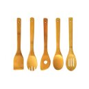 Kitchen tools set, 6 parts, helper set, wood, kitchen...