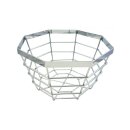 Früchtekorb Obstschale aus Metall 23 cm