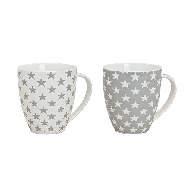 Jumbo-kaffekrus med stjerner, ca. 600 ml