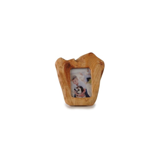 Fotoramme af cedertræ ca. 13 x 18 CM Håndlavet