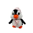 Plush penguin with cap and scarf