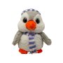 Plush penguin with cap and scarf