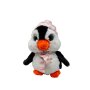 Plush penguin with cap and scarf