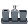 Badkamer set 4st. grijs