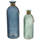 Decorative glass vase Maritime Decorated | Set of 2 ca.26 CM