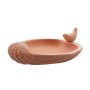 Terracotta bird bath