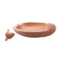 Terracotta bird bath
