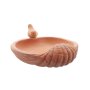 Terracotta bird bath