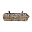 Planteuse de balcon "Rattan", grande