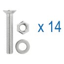 Lashing rails set 2x60cm