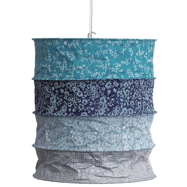 Handmade lampshade bluish
