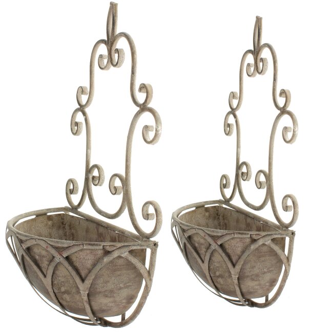 Metalen muurhanger "Rome" Landelijke stijl | Set van 2