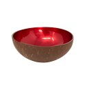 Coconut bowl cereal bowl decorative bowl set of 2 yellow-red