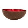Coconut bowl cereal bowl decorative bowl set of 2 yellow-red