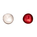 Coconut bowl cereal bowl decorative bowl set of 2 white-red