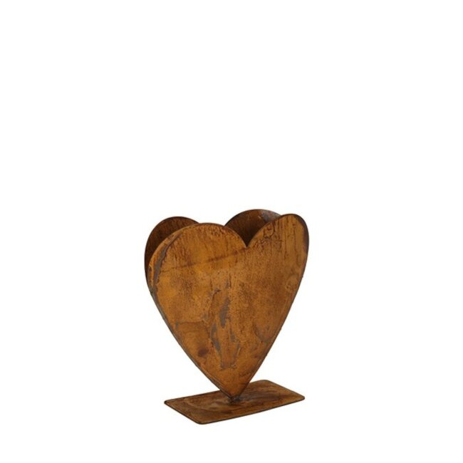 Metal plant heart on metal base plate