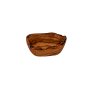 Rustic olive wood soap dish, approx. 14 x 9 cm