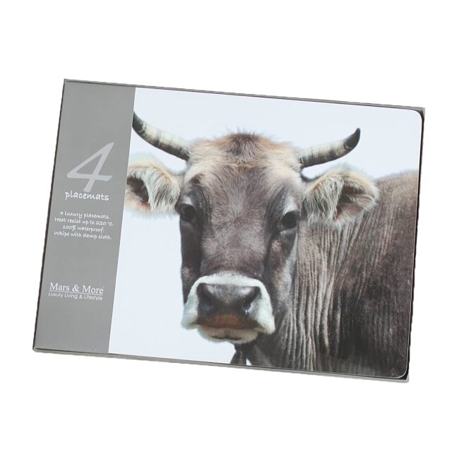 Placemat Swiss cow, set of 4