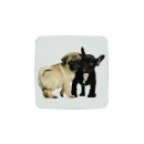 Dessous de verre mignons I Mops & Bulldog I Set de 6...
