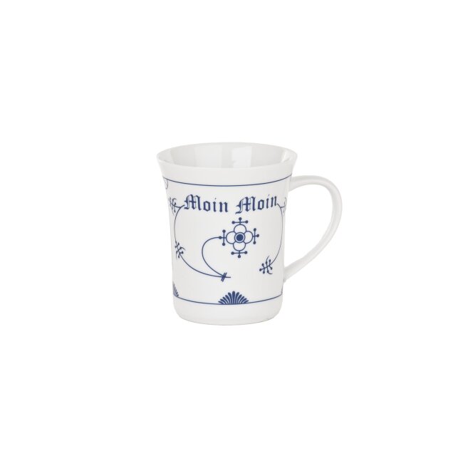 Herrenbecher Indisch blau, Porzellan