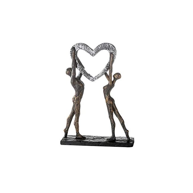 Overwinning" sculptuur, poly, bronzen afwerking, ca. 37 cm