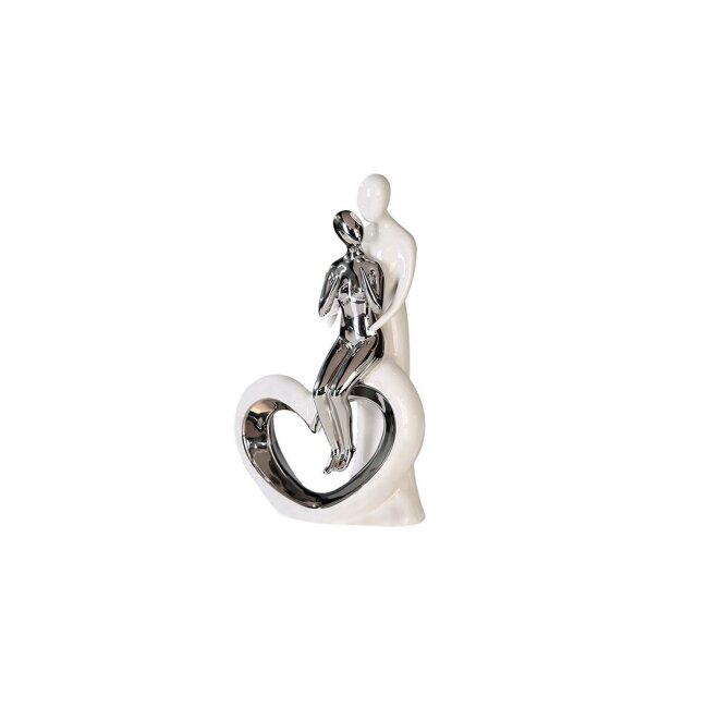 Figurine "Romance" blanc/argent, céramique, env. 33,5 cm